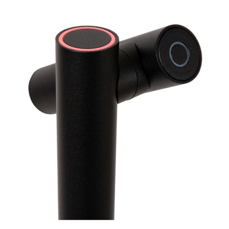 Lucide ANTRIM - Nabíjacia stojanová lampa na čítanie - Batéria - LED Dim. - 1x2,2W 2700K - IP54 - S bezdrôtovou nabíjacou podložkou - Čierna